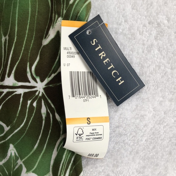 NWT Jones New York Palm Print Halter Top - Picture 4 of 10